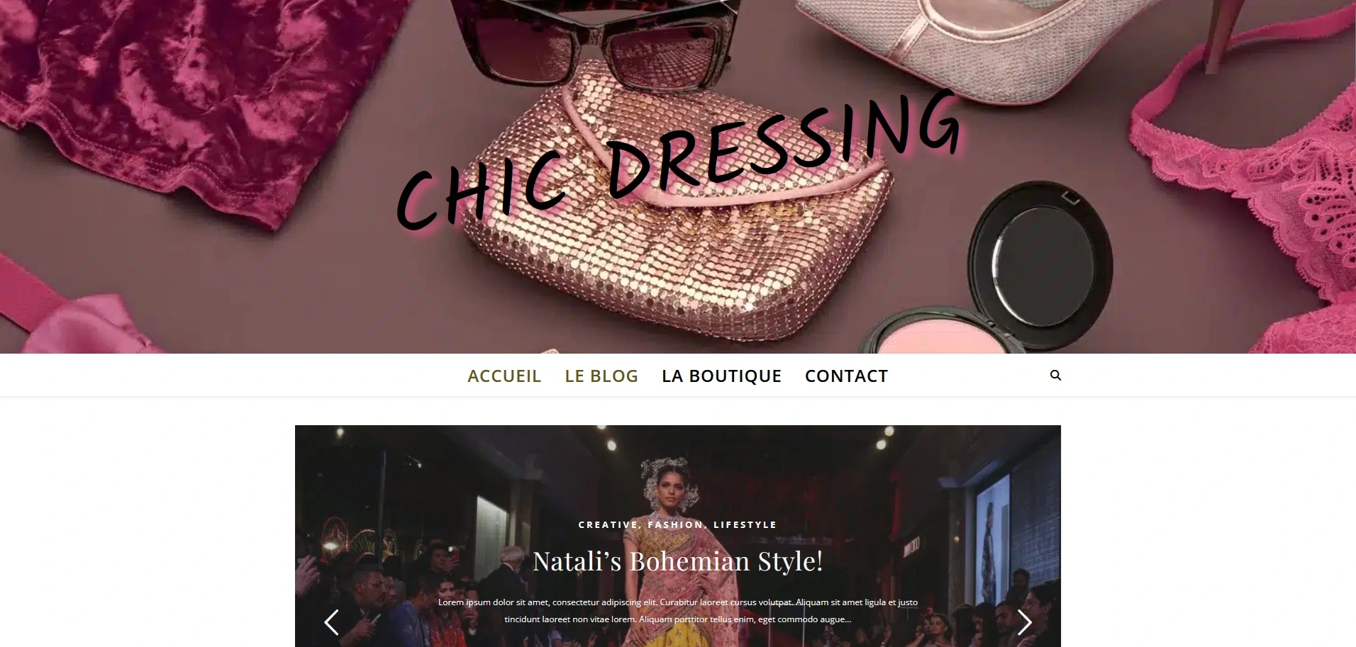 image du site Chic Dressing